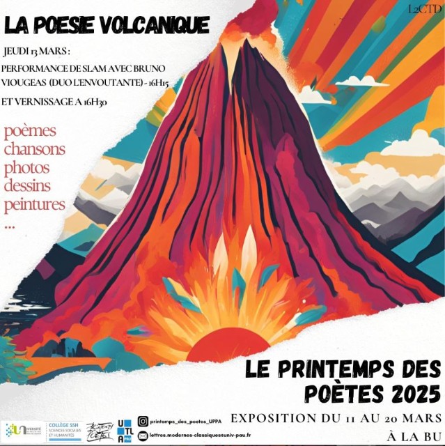 Printemps des po tes 2025 biblioth ques universit de pau et des